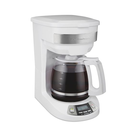 12 Cup Programmable Coffeemaker White