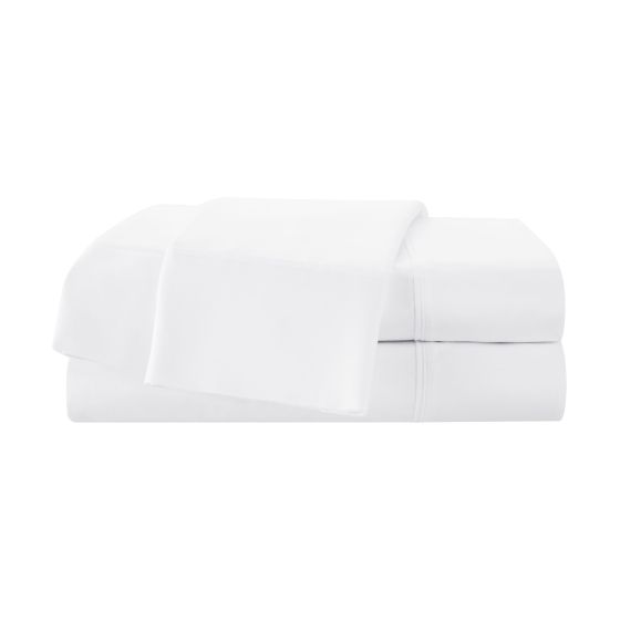 T400 Solid Cotton Sateen Sheet Set Size King