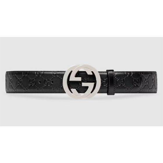 Signature Leather Belt Unisex Size 41.34