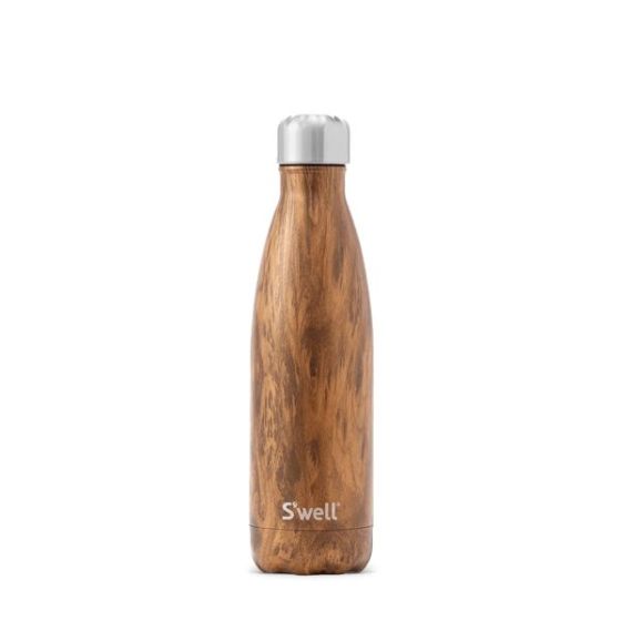 17oz Stainless Steel Water Bottle Teakwood