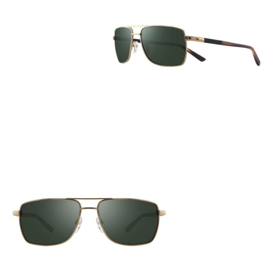 Ray Polarized Square Glass Lens Sunglasses