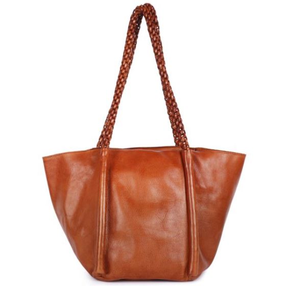 Wander Leather Tote Cognac