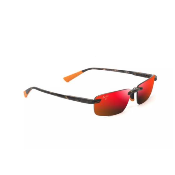 Ilikou Polarized Sunglasses Matte Dark Havana Frame Hawaii Lava Lens