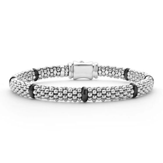 Ceramic Station Caviar Bracelet Size 6.25