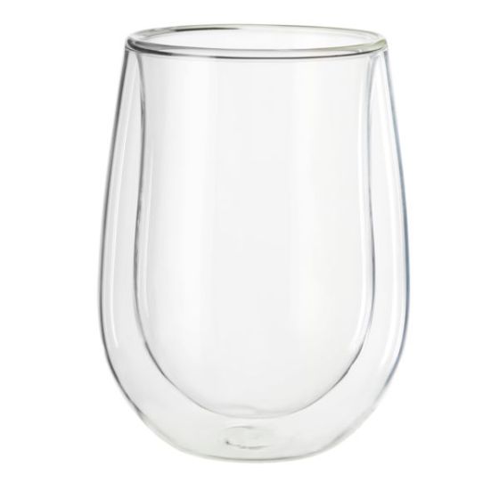 4pc Cafe Roma Double Wall Wine Glass Set
