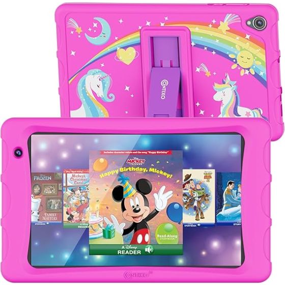 K80 8-Inch Kids Educational Tablet - 2GB + 64GB-Pink