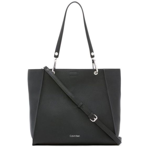 Reyna Large Tote - Black/Silver