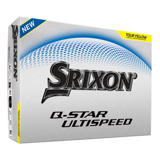 Srixon Q-Star Ultispeed Tour Yellow Golf Balls - 1 Dozen