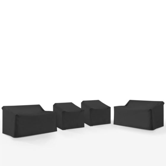 4Pc Outdoor Sectional Furniture Cover Set