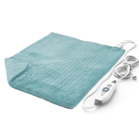 PureRelief XXL Ultra-Wide Microplush Heating Pad Sea Glass