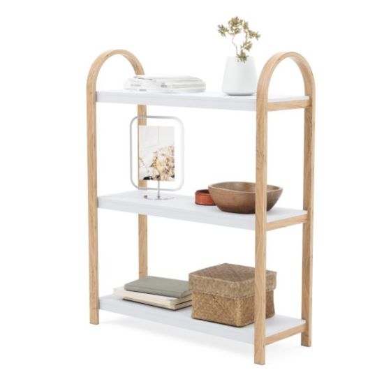 Bellwood Freestand Shelf 3 Tier Wht/Natural