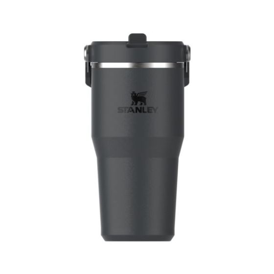 The IceFlow Flip Straw Tumbler 20oz - Black
