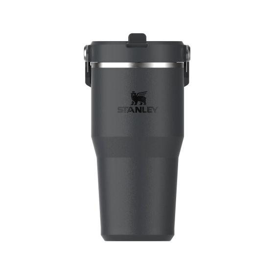 The IceFlow Flip Straw Tumbler 20oz - Black