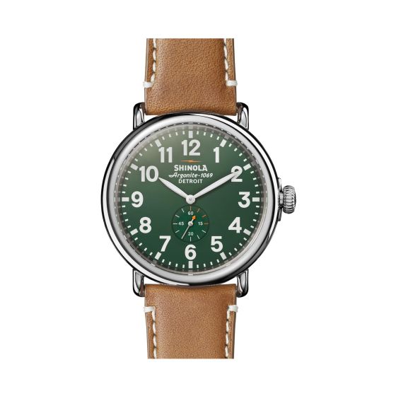 The Runwell Leather Strap Watch