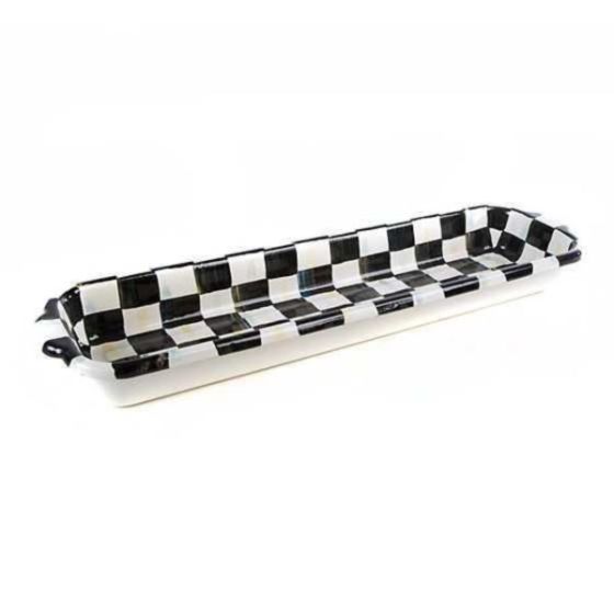 Sterling Check Baguette Dish