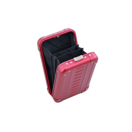 ALEON ALUMINUM VERTICAL SMALL CROOSBODY- RUBY