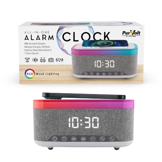 PurVolt All-in-One Bluetooth Clock Radio