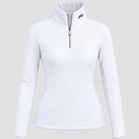 KJUS Women's Neila Midlayer Half-Zip-White-SM