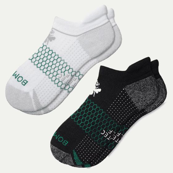 Bombas Men's Sock Set 2 Pair - Black/White