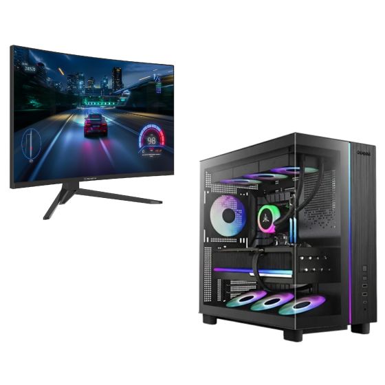 Tempest 3217 Gaming Tower Bundle with 27