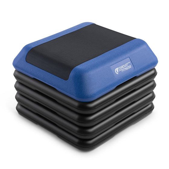 Circuit Fitness Aerobics Platform 4 Risers - Oasis Blue