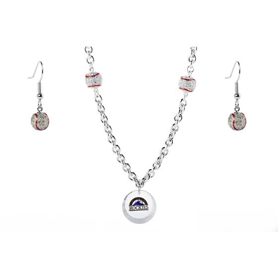 Baseball Set Rockies Necklace Exclusive