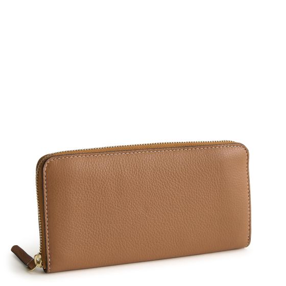 Continental Wallet-Moonless Roasted Pecan-Leather