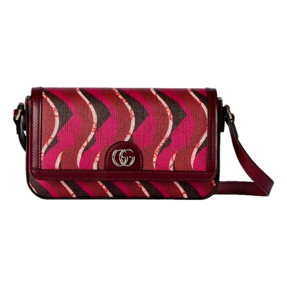 Gucci Printed Red Snake Mini Supreme Crossbody Bag