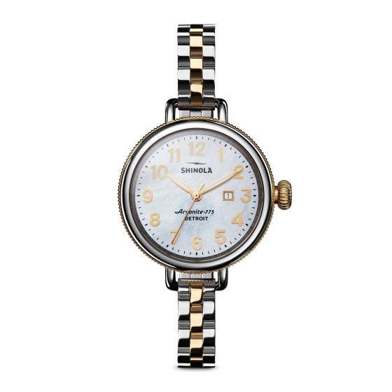 Ladies' Birdy Two-Tone Stainless Steel Bracelet Watch Mother-of-Pearl Dial