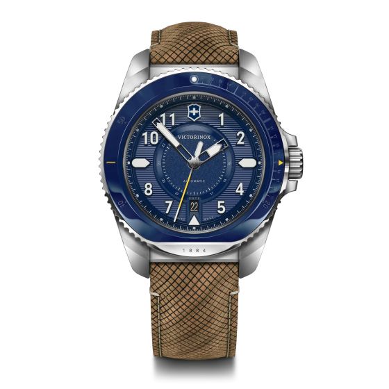 Journey Automatic, 43mm, Bezel, Blue Dial, Wood Strap Set