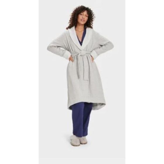 Womens Duffield II Robe-Seal Heather-MD