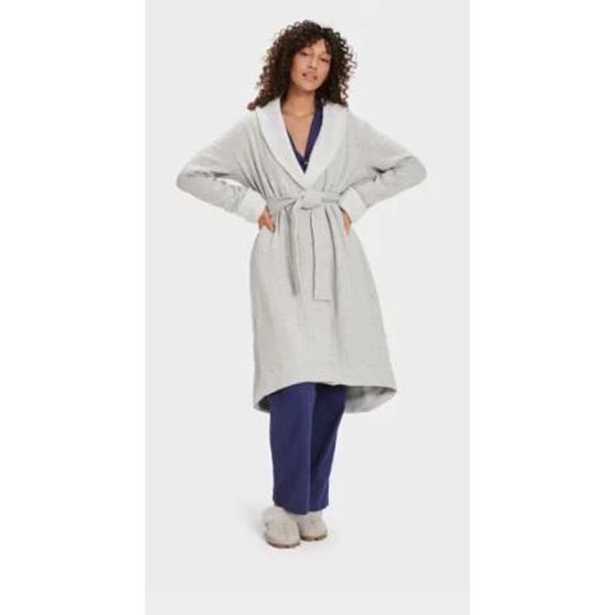 Womens Duffield II Robe-Seal Heather-XS