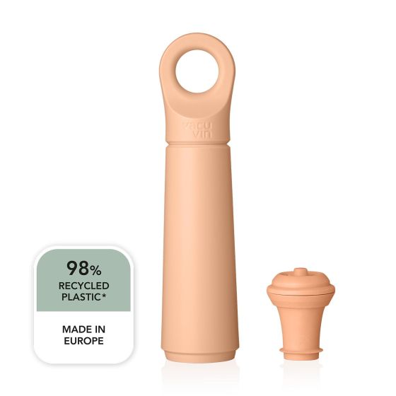 Vacu Vin Wine Saver Loop in Terra (1 PUMP, 1 STOPPER)