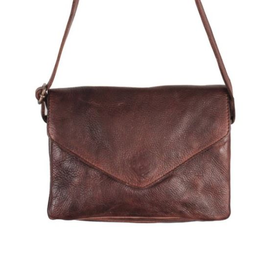 Harbor Leather Crossbody Brown