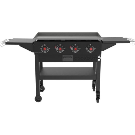Cookout 4-Burner Propane Gas Griddle Station with 720-Sq. In. Total Cooking Surface, Grease Tray, an