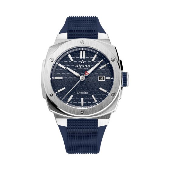 Men's Alpiner Extreme Automatic Navy Rubber Strap Watch Navy Dial