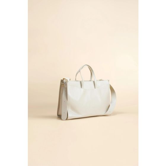 Reverie Tote Leather Blanc