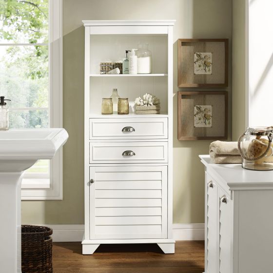Lydia Tall Cabinet In White