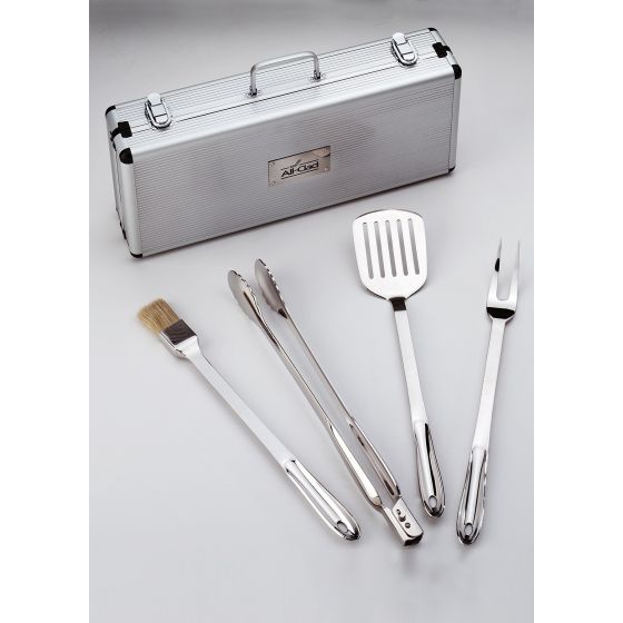 Professional Stainless Steel BBQ Tool Set with Case