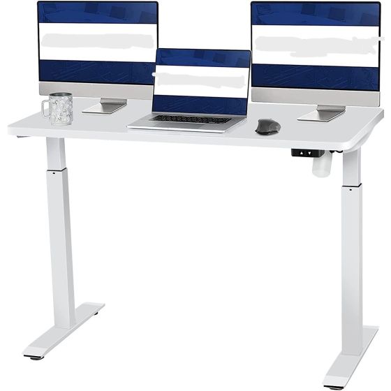 Height Adjustable Standing Desk - White