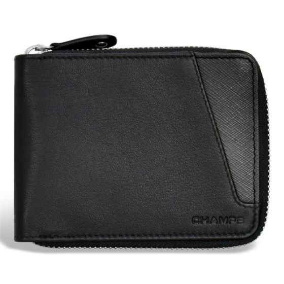 Iconic Leather Zip Around Wallet Size 5