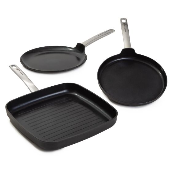 Leo Graphite 3pc Specialty Pan Set