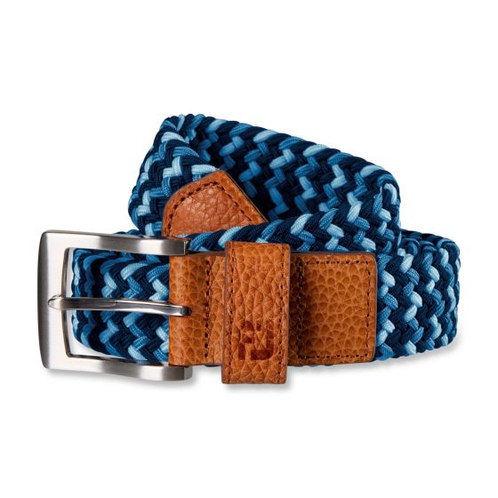 FootJoy Woven Golf Belt - Navy Tonal/Long