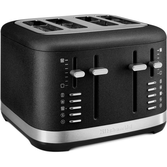 KitchenAid 4 Slice Toaster, KMT4109BK, Cast Iron Black