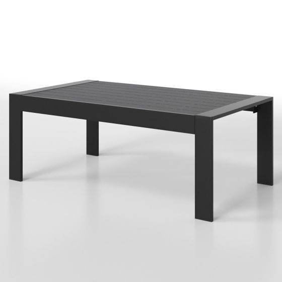 All-Weather Outdoor Rectangle Coffee Table - Black