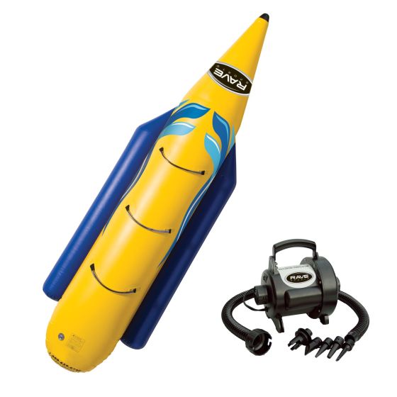 RAVE Sports - Waterboggan 3-Person Towable w/High Speed Inflator/Deflator
