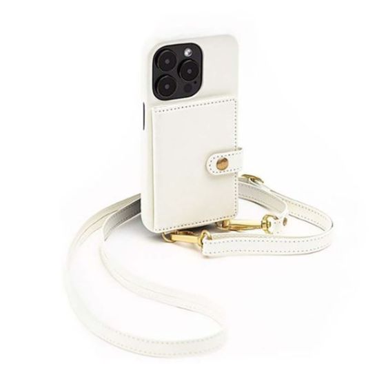 Doria - Silverlake Vegan Leather Wallet Crossbody Case for Apple iPhone 14 Pro Max / 13 Pro Max