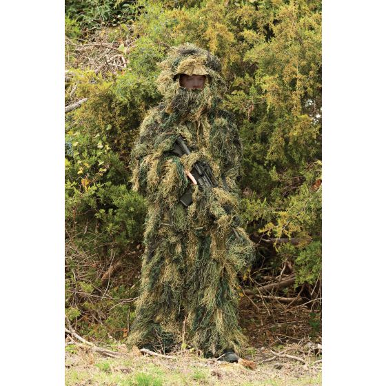 5-Piece Woodland Ghillie Suit - Adult Med/Lg