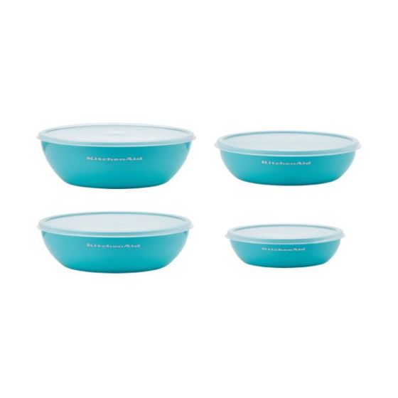 Set of 4 Prep Bowls - Aqua Sky