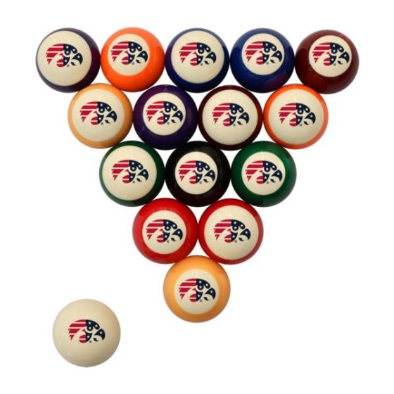 University Of Iowa Patriotic Retro Billiard Ball Sets